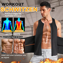 Lade das Bild in den Galerie-Viewer, GOLDEN Bauchweggürtel Fitnessgürtel Schwitzgürtel Bauchweg Abnehmen Tailletrainer für Herren
