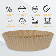 Lade das Bild in den Galerie-Viewer, GOLDEN Backpapier fettabsorbierendes Papier für Heißluftfritteuse, Wasserdicht Ölfest
