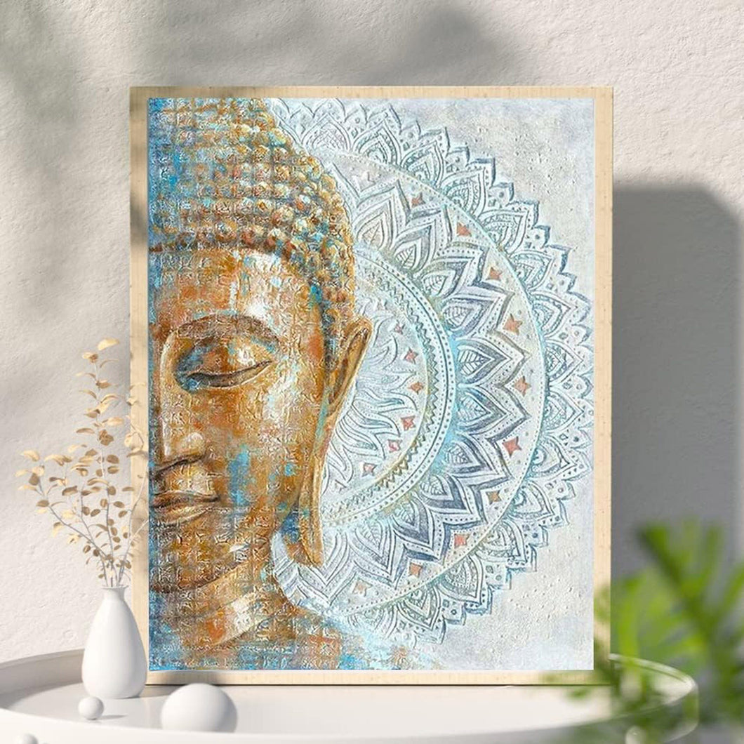 Kreativset GOLDEN Diamond Painting zubehör bilder Weihnachten ( Buddha-Statue)