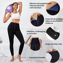 Lade das Bild in den Galerie-Viewer, GOLDEN Leggings Sauna Hose Schwitzhose zum Abnehmen Bauch Weg Shaper Jogginghose
