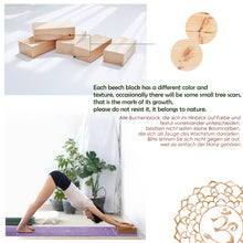 Lade das Bild in den Galerie-Viewer, Yogablock GOLDEN Yogablock Holz Supra Grip - ökologisch hergestellt -GOLDEN Yogaklotz aus Naturkork für Yoga und Pilates - Yoga Block für Anfänger und Fortgeschrittene
