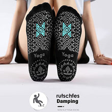 Lade das Bild in den Galerie-Viewer, GOLDEN Sportsocken rutschfeste Socken Damen für Yoga Pilates Tanz Ballet mit Griffen
