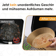 Lade das Bild in den Galerie-Viewer, GOLDEN Backpapier fettabsorbierendes Papier für Heißluftfritteuse, Wasserdicht Ölfest
